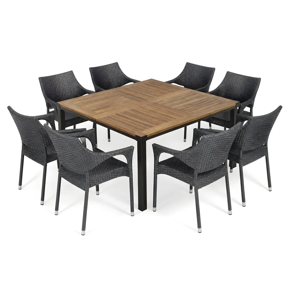 9 PCS Outdoor  Dining Set ,64