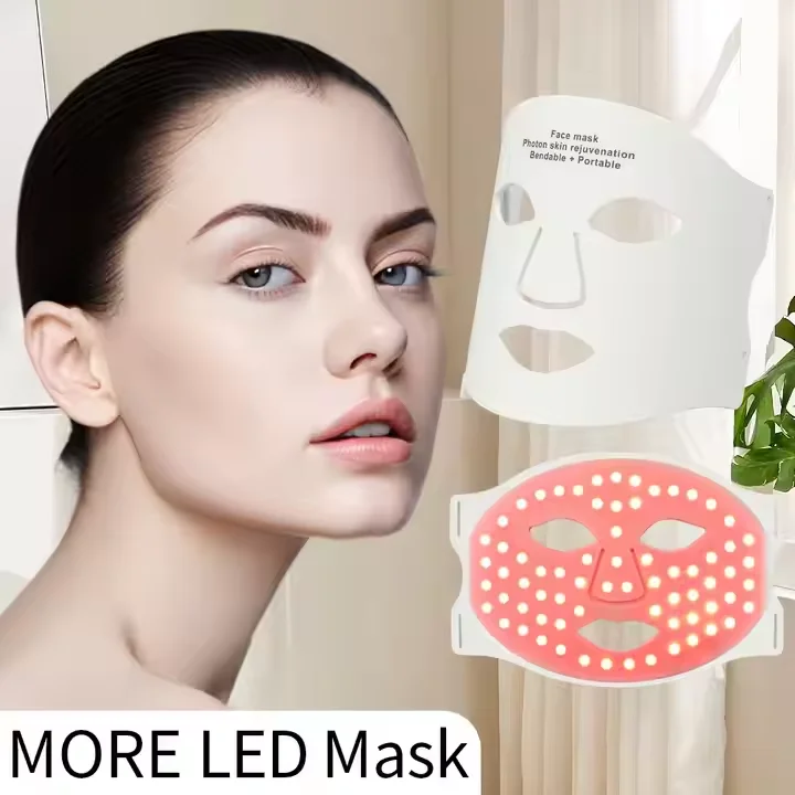 LED Facial Mask Light Therapy 7 Colors Skin Tightening LED Facial Light Therapy Mask