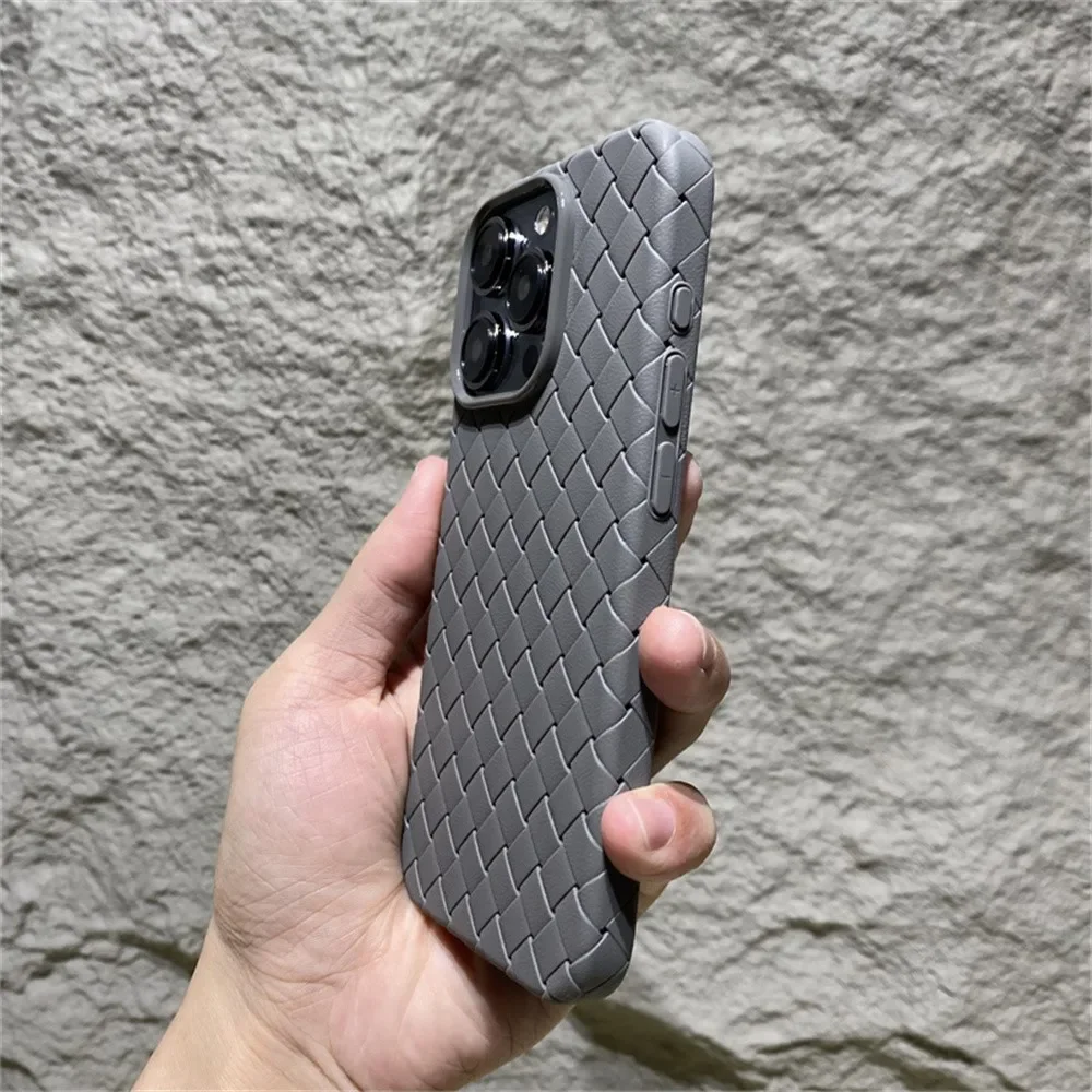 BV tejido disipación de calor funda de silicona suave a prueba de golpes para iPhone 15 14 13 12 11 Pro Max Plus Mini XR X XS 7 8 SE cubierta de parachoques