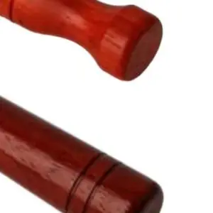 Fireplace Door Handle 15.6cm Red Pear Wood Stainless Steel Heat Resistant Grip For Boiler Stove Replacement Parts Hardware