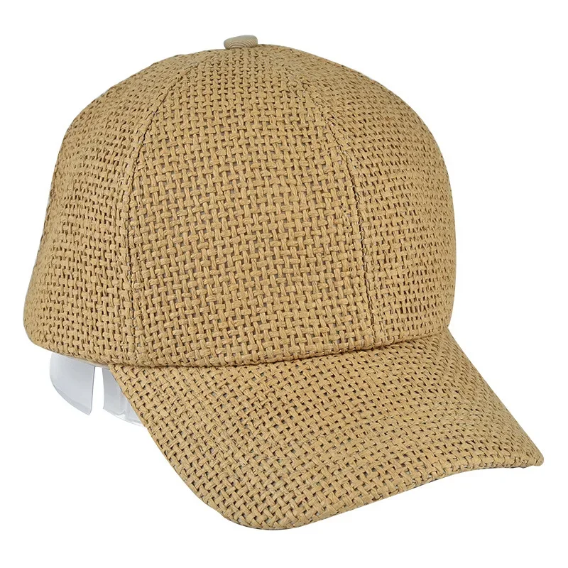 Casquette de Baseball en Paille Ajustable pour Homme, Chapeau de Papa Décontracté, Respirant et Cool, Nouvelle Collection 2020