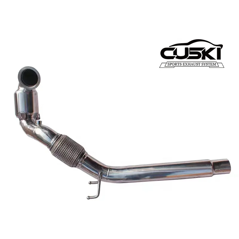 High Performance Downpipe For VW Golf MK7/MK7.5 GTI 2.0T 2014-2020 High quality with catalyst Exhaust Downpipe