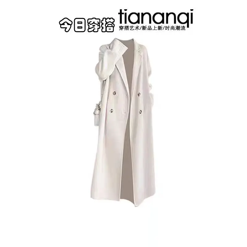 Fashion Women's Set Autumn and Winter New Korean Version Long Jacket+slim Fit Dress Elegant Women's Two-piece Set