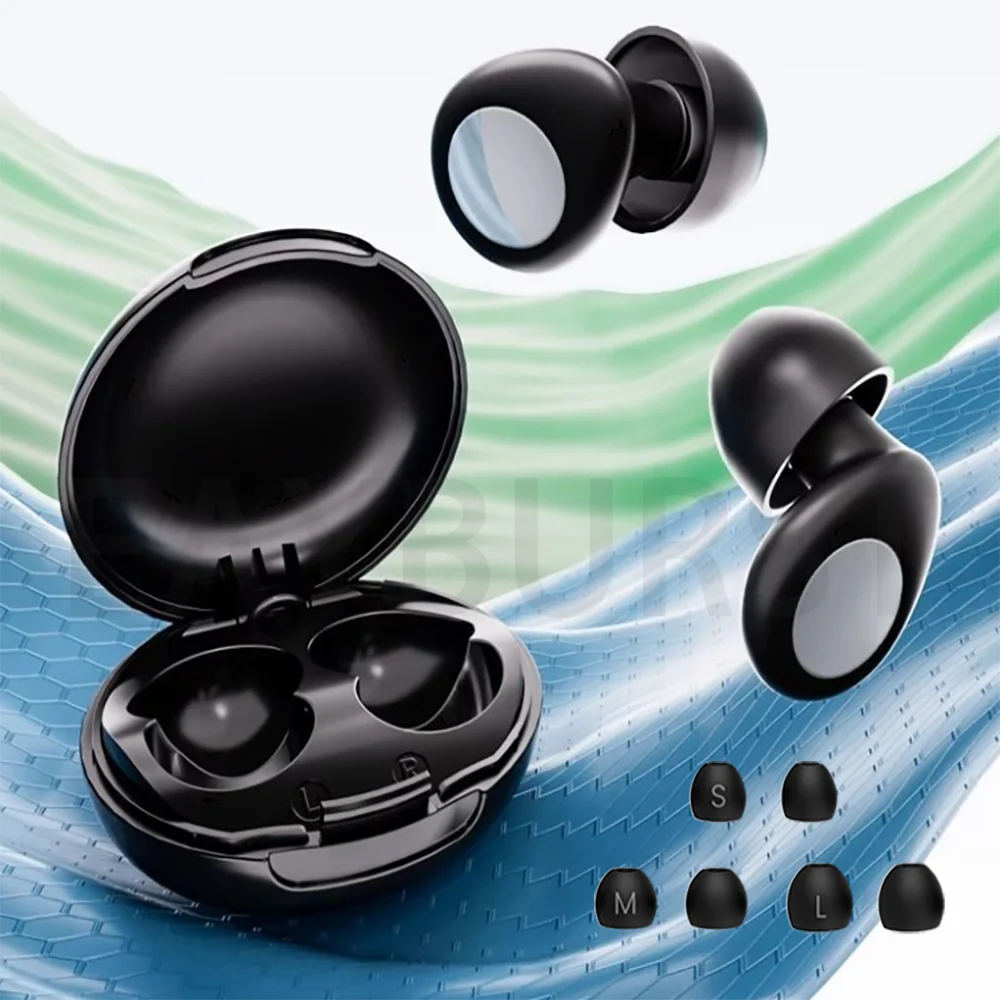 Eayburst Silicone Ear Plugs for Sleeping 35dB Noise Cancelling Hearing Protection Reusable Earplugs for Focus Concerts Work Stud