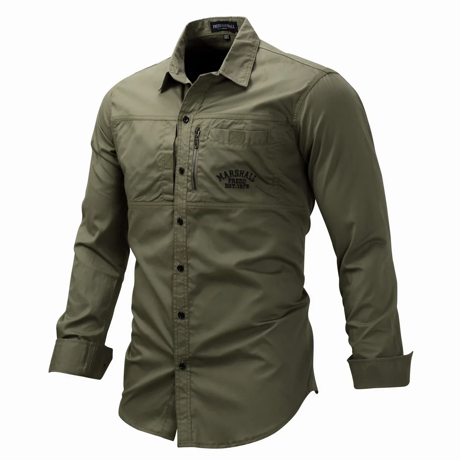 

Large Size Mens Tactical Shirt Male Long Sleeve Lapel Army Shirt Cotton Tops Outdoor Sports Military Shirts Training Clothes