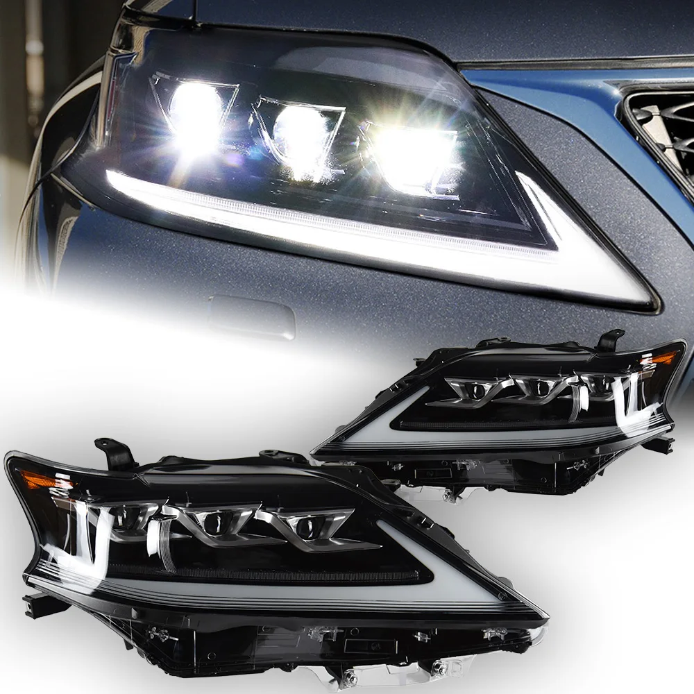 Car Lights For Lexus RX270 Headlight Projector Lens 2009-2015 Dynamic Signal Head Lamp RX350 LED Headlights Drl Auto Accessory