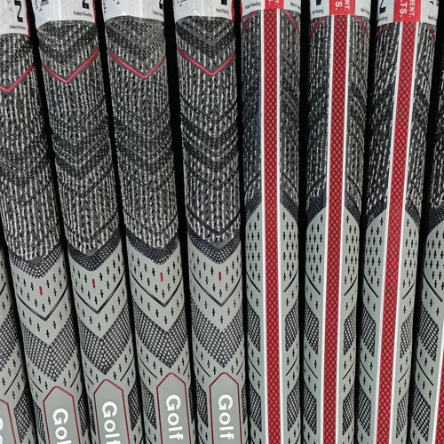 Imagen 2 del producto Agarre para hierros de golf Plus 4, empuñaduras para palos de golf grises estándar de tamaño mediano, empuñaduras de hierro y madera de hilo de algodón y carbono