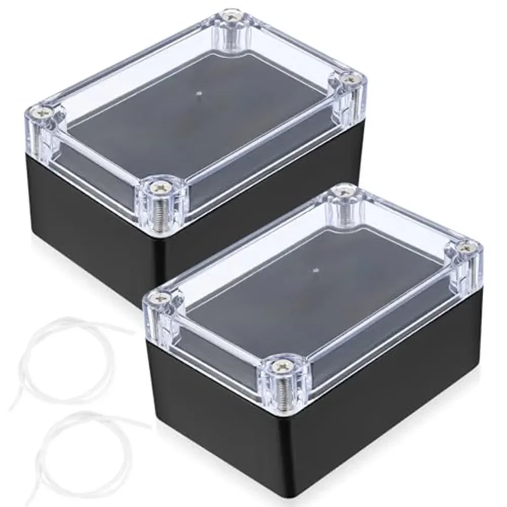 2Pcs 100*68*50mm Waterproof Junction Boxes Outdoor Electrical Box For Electronics Power ABS Plastic Junction Box Power Supplies