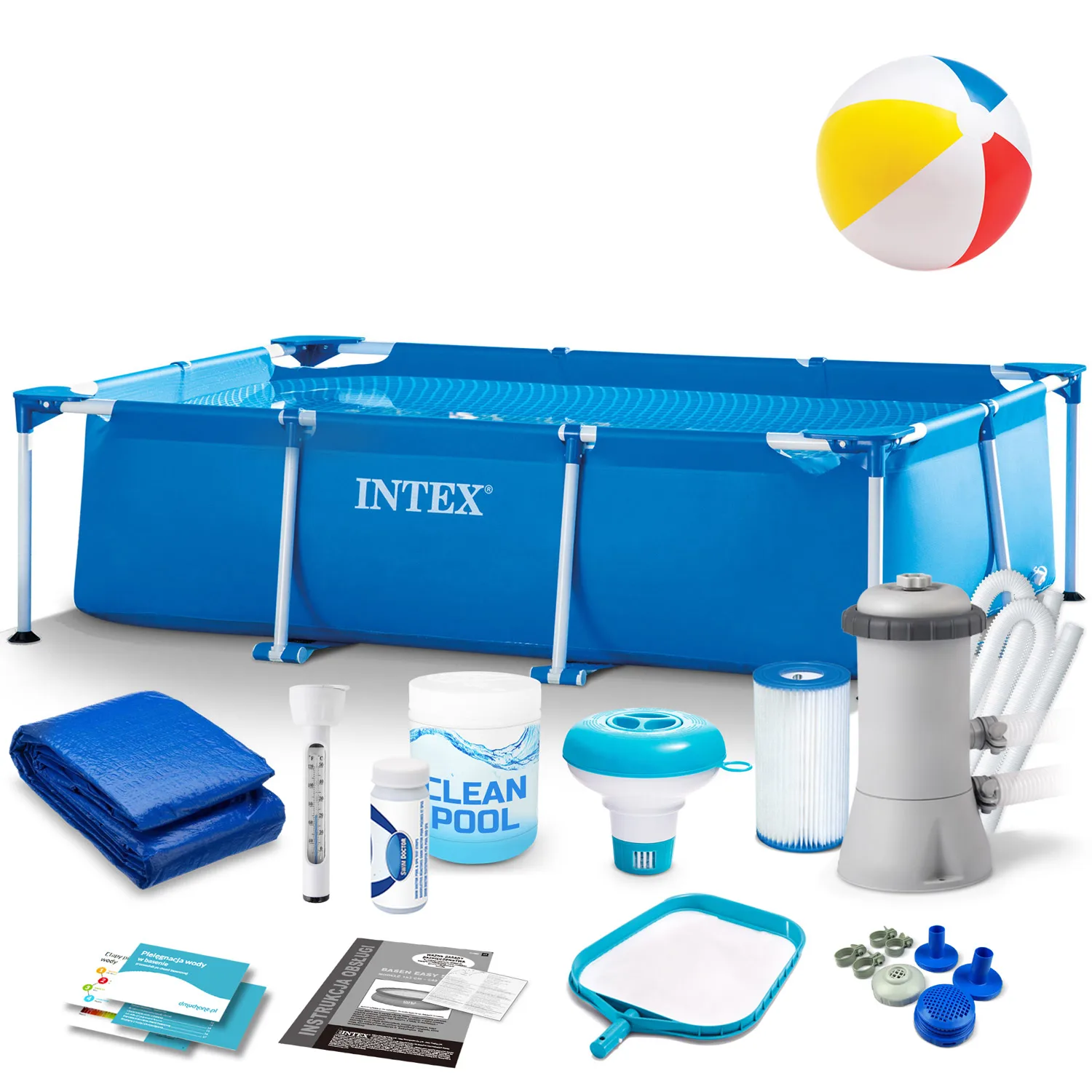 Piscine sur pied 220x150x60 cm 15 en 1 INTEX 28270