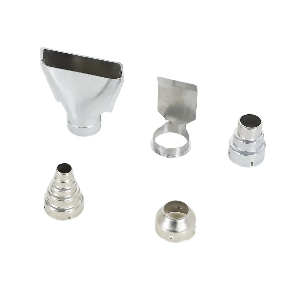 5pcs Hot Heat Resisting Nozzles 35mm Diameter Reflector Nozzle Stainless Steel for Rework Soldering Station Hot Blower