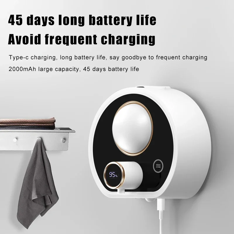 جديد وعاء توزيع الصابون الأوتوماتيكي الحائط موزع الصابون يعمل بالاستشعار الذكية الأشعة تحت الحمراء موزع سائل الصابون مع ضوء الليل للحمام