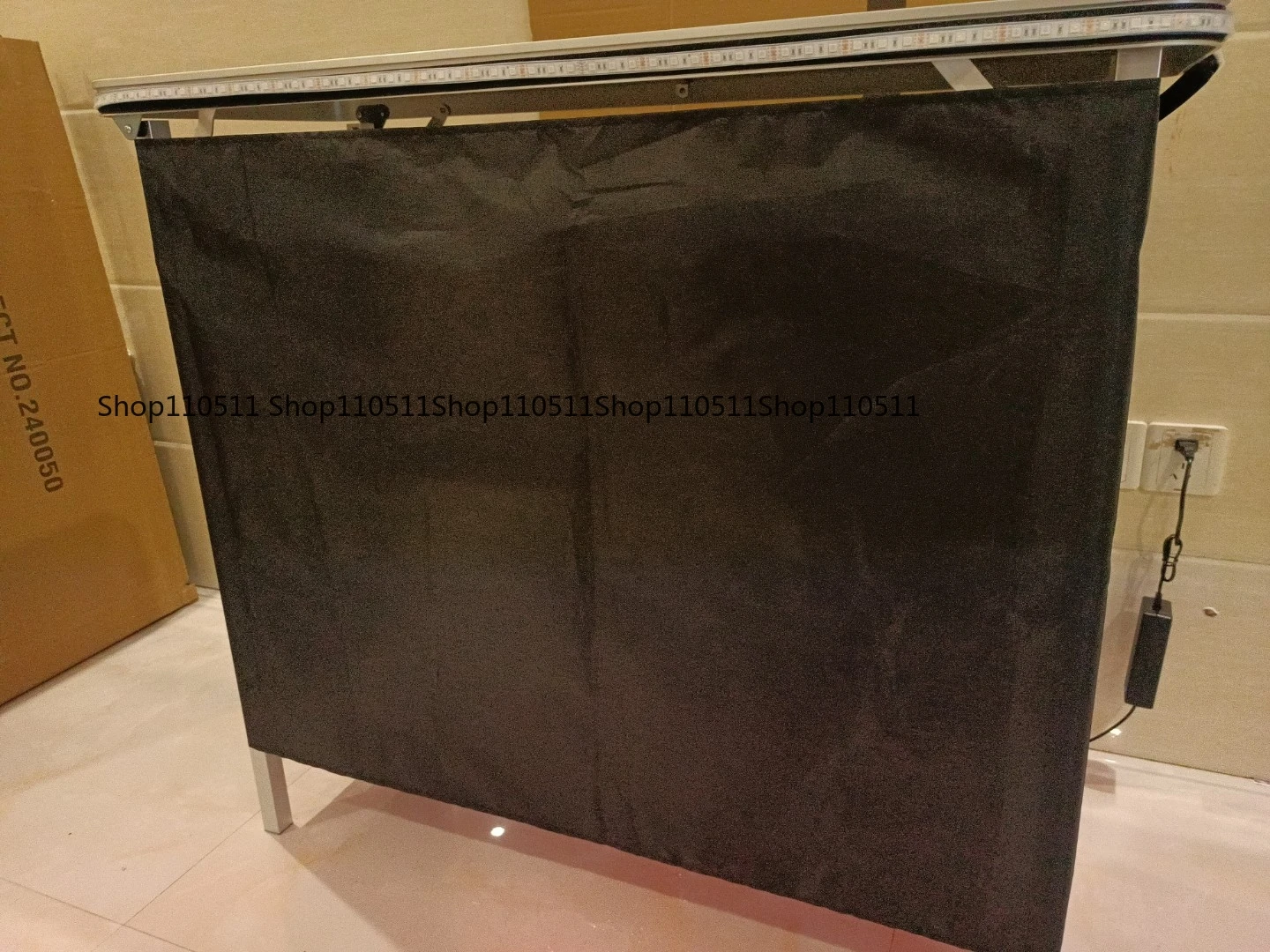 Suitcase storage function LED cloth folding bar table