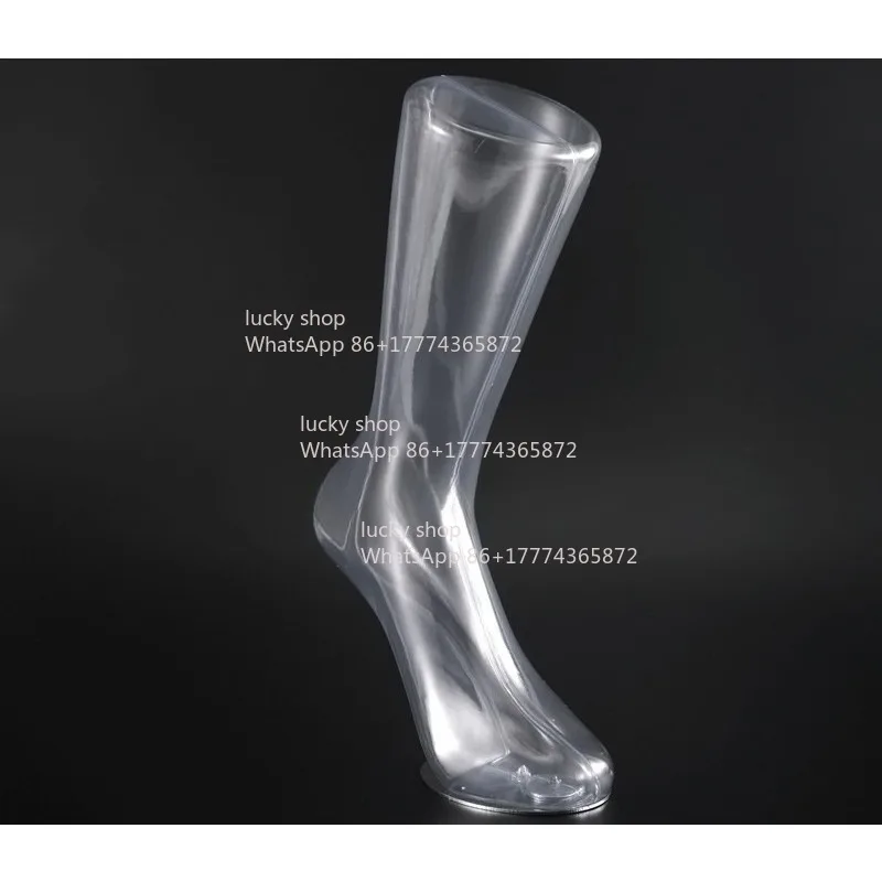 Transparent Feet Socks Model Props Men's and Women's Socks Display Feet Model Plastic Magnet Socks Feet