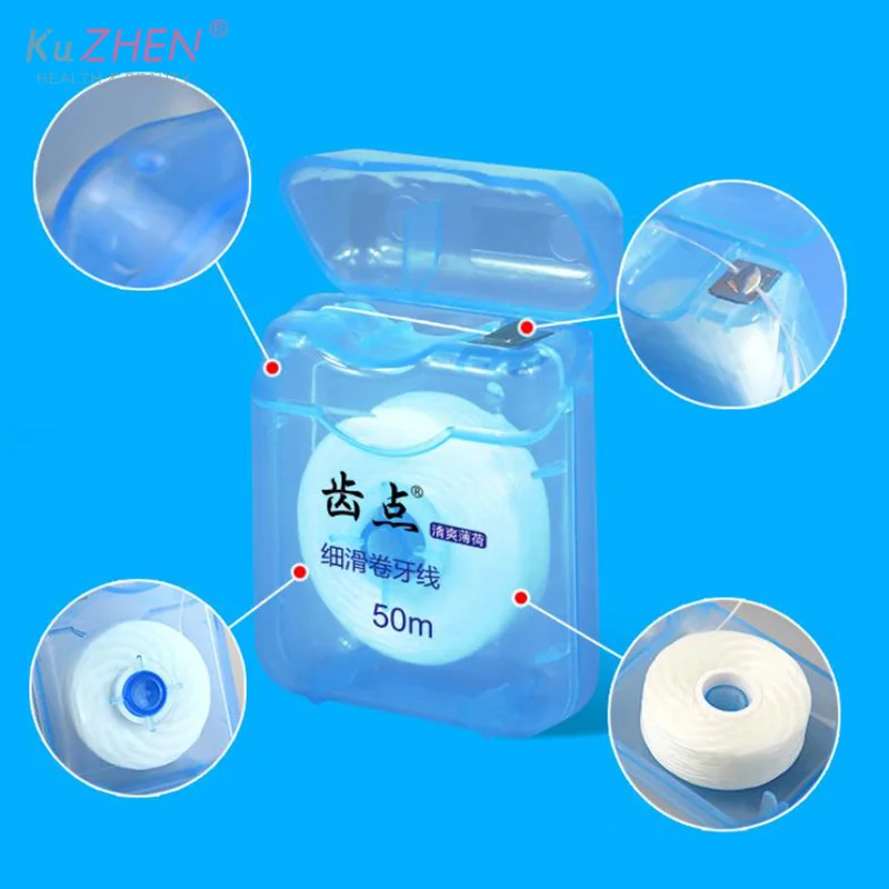 1Pc Mint Floss Roll Freshens Breath Compact Convenient And Fast A Must-Have For Travel Home Use For Travel Cleans Deep Between