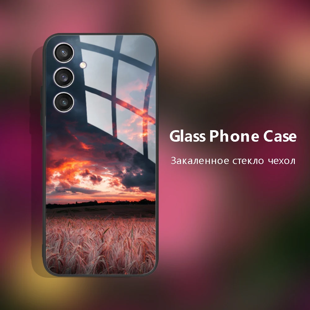 S23FE S23 FE S 23 FE Case Tempered Glass Case Cover For Samsung Galaxy S23 Plus Ultra Phone Cases For Samsung S23 FE S23+ Ultra