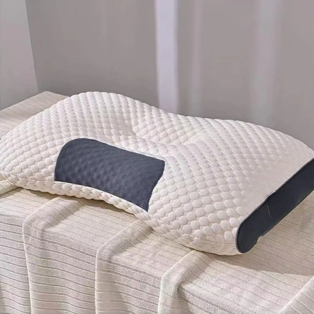 

Эргономичная подушка, 3D-вязаная хлопковая массажная подушка для шейных позвонков - для здорового сна взрослых