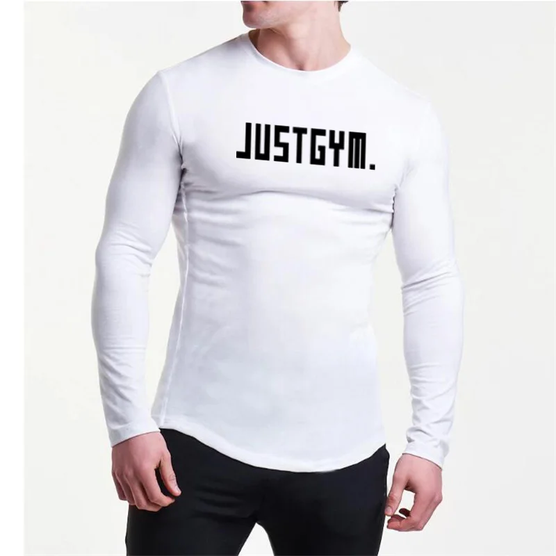 Running T-shirts Voor Mannen Herfst Compressie Strakke T Shirts Gym Training Workout Fitness Kleding Mannelijke O Hals Lange Mouwen Tops