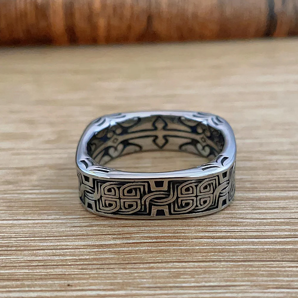 2023 New Nordic Viking Celtic Ring For Men Women Fashion Vikings Rings Stainless Steel Biker Vintage Jewelry Gift Dropshipping