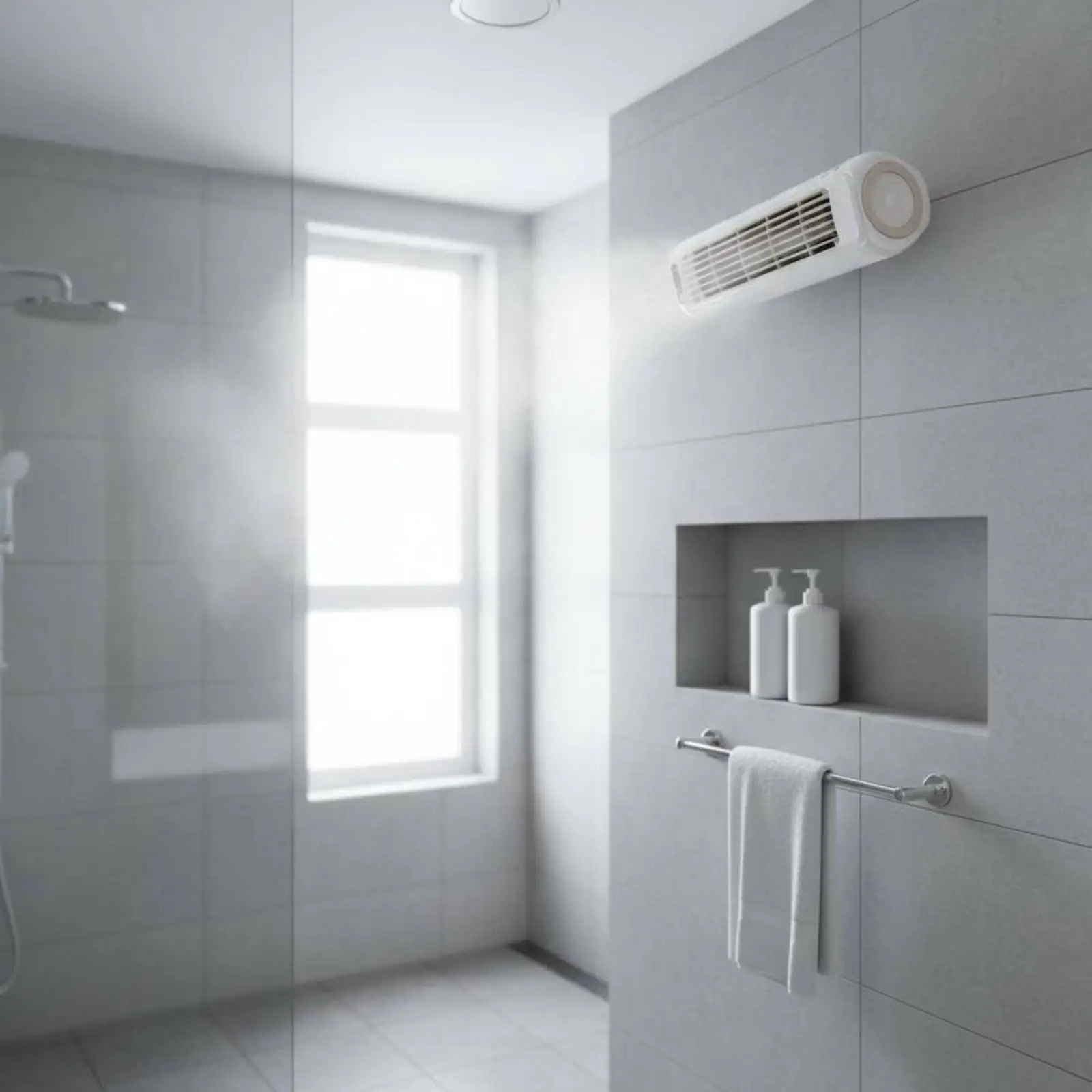 Complimentary Wall Fan Quiet Performance Hushed Wall Fan 3-Speed Settings