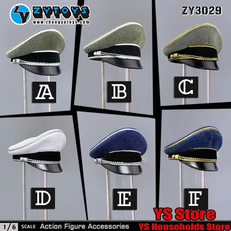 

Экшн-фигурки ZYTOYS ZY3029 1/6 мужские, армия Второй мировой войны, Кепка с логотипом, большая кромная шляпа, модель игрушек, подходит для 12 "мужского солдата, подвижное тело