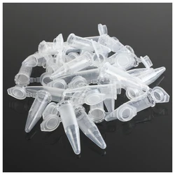 plastic centrifuge tube ep tube Lab clear plastic test tube centrifuge vial snap cap pcr tube seed bottle experiment 500-1000Pc