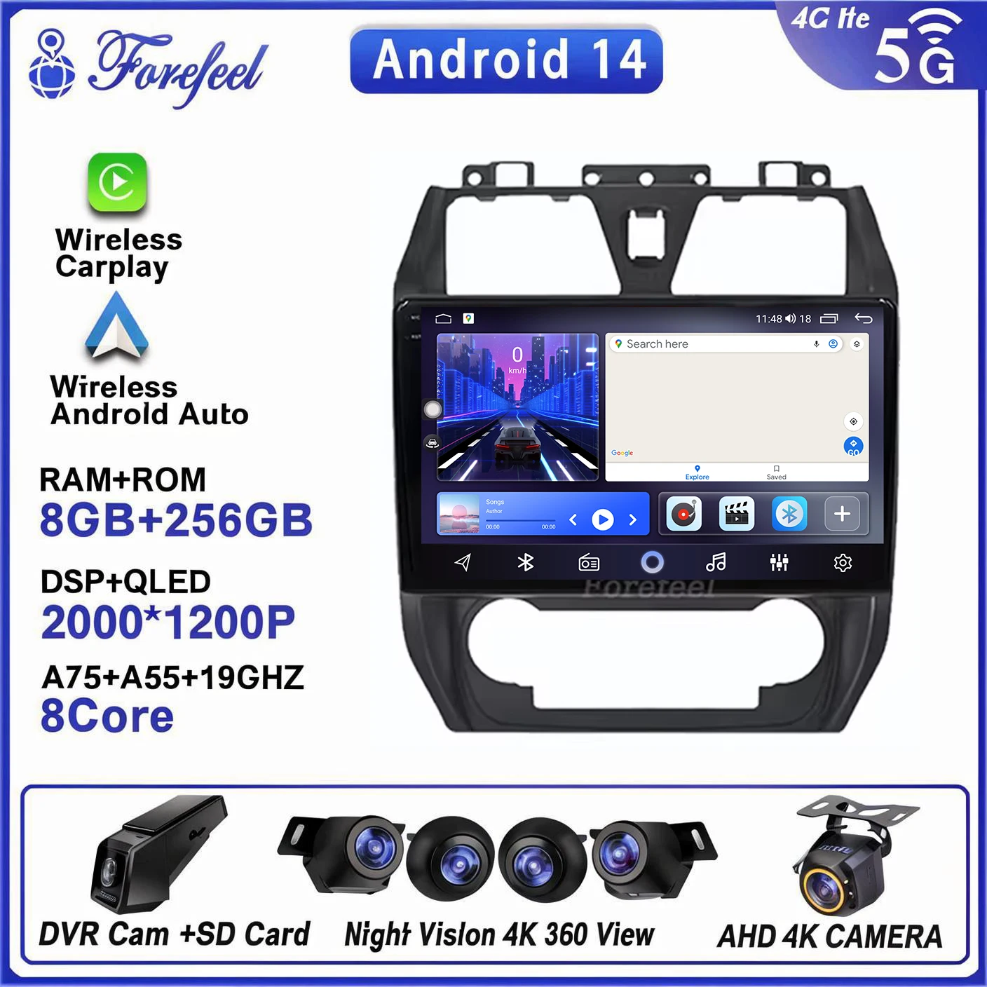 

Android 14 для Geely Emgrand EC7 1 2009-2016 Мультимедийный монитор Экран Авторадио Навигация Стерео Радио Автомобильный GPS Видеоплеер