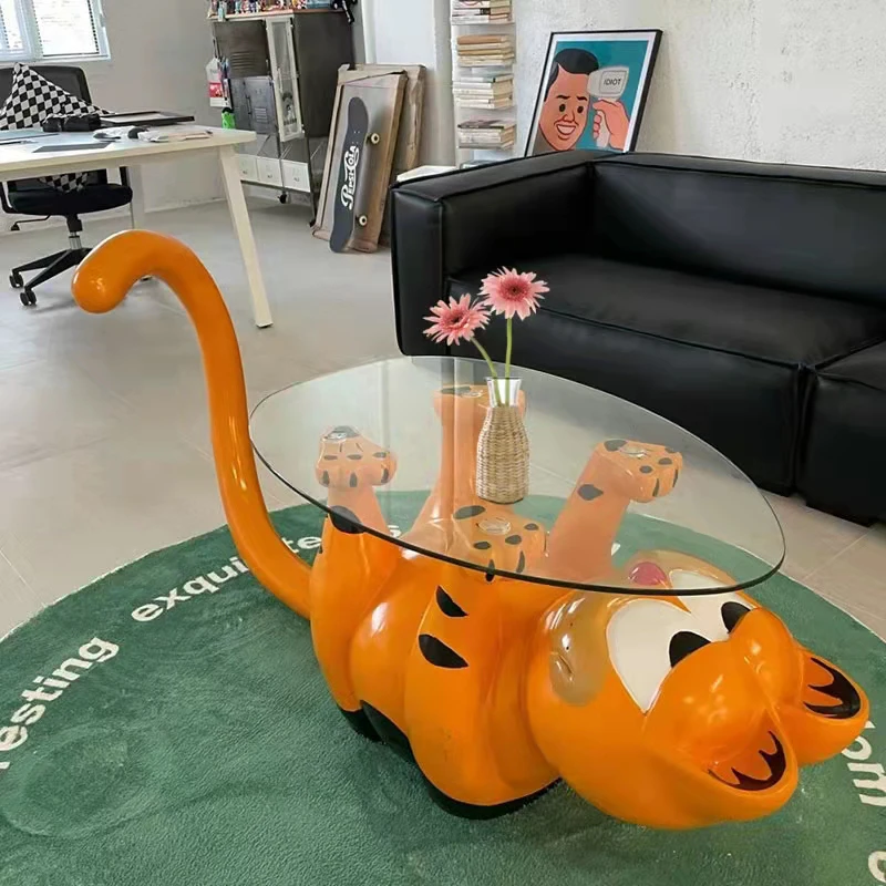 Creative designer cute animal shaped table cartoon fiberglass reinforced plastic coffee table model room small unit