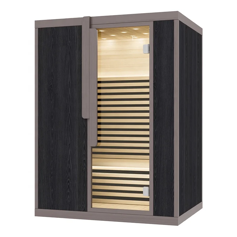 Modern Design Sauna Cabine Solid Wooden 1-3 Person Luxury Indoor Infrared Sauna Dry Steam Rooms