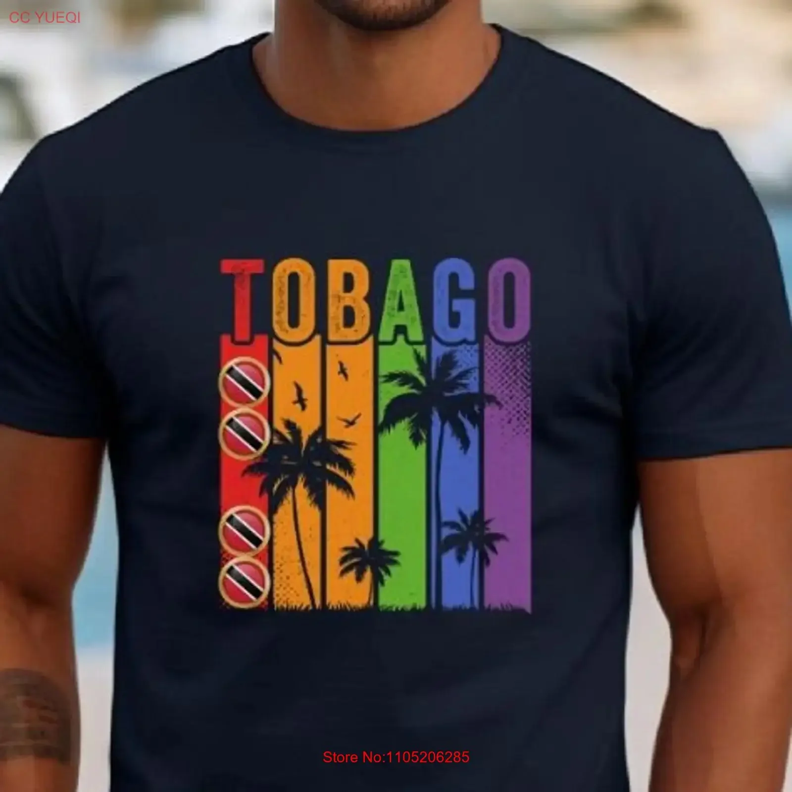 Tobago Custom men T Shirt Trinidad and Caribbean lifestyle West Indies gift islands Caribe feel summer Authentic fun vintage