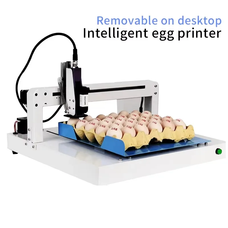 Picture 3: Portable Desktop Egg Inkjet Printer 12.7mm Fast Dry Food Grade Ink For Production Date Logo Batch Code Marking Machine 110V 220V