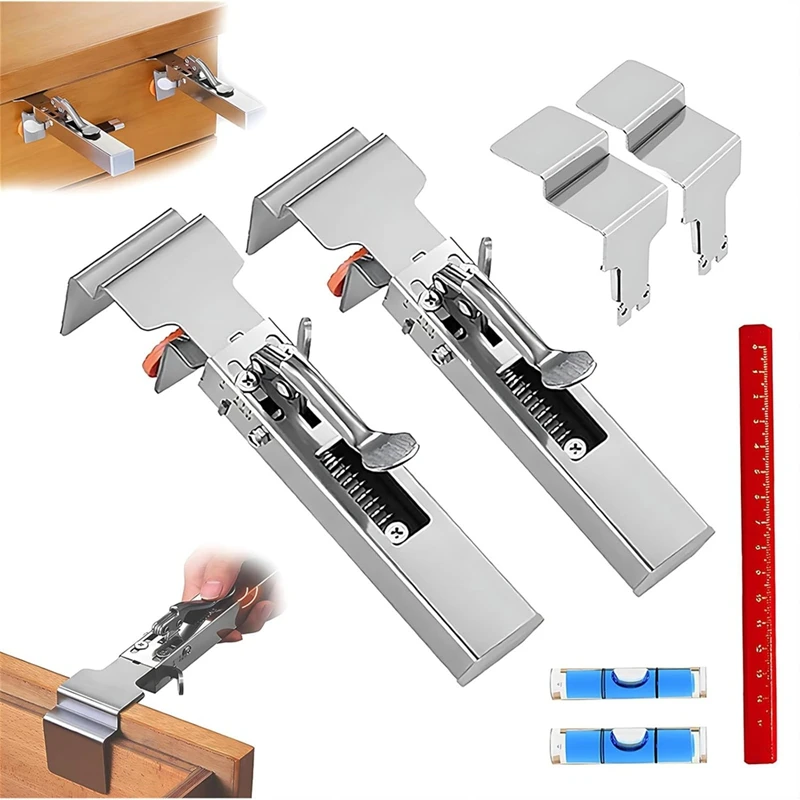 

ABMR-2 Pack Зажимы для установки передней части ящика, Регулируемый зажим для крепления ящика, Зажимы для панели Деревообработка, Зажимы для рамы шкафа