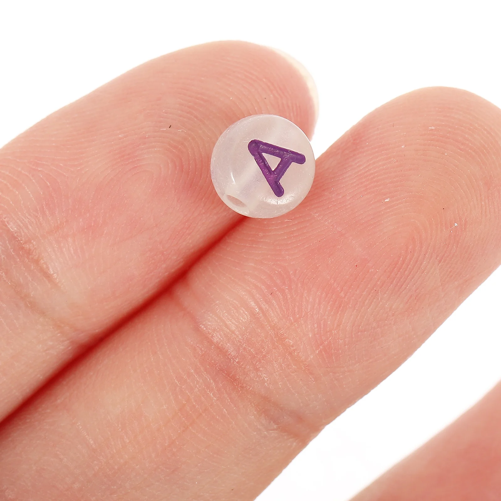 500 قطعة يتوهج في الظلام خرز زاهي الألوان الاكريليك السائبة فضفاض خزر عازل قلادة سوار صنع DIY بها بنفسك مجوهرات الحرف #4