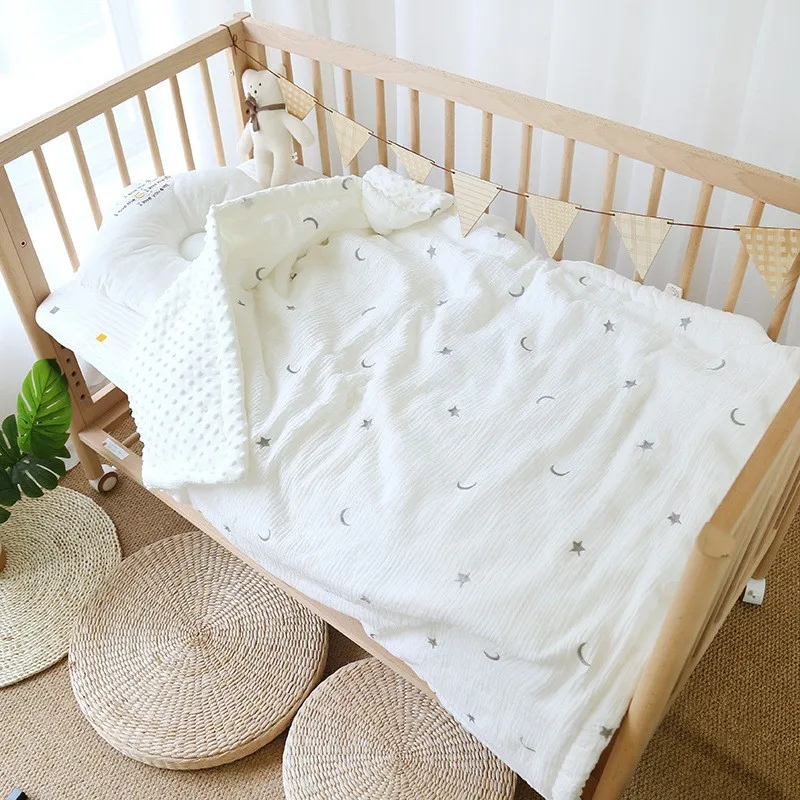 Thick Baby Quilt Pure Cotton Spring Autumn Winter Newborn Baby Blanket 100x120cm 120x150cm Pacify Kids Children Blanket For Bed