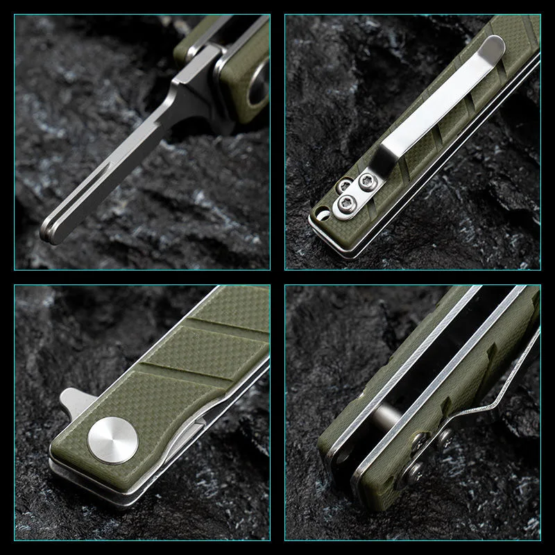 Imagem -05 - Gglass Fiber Folding Knife Utility Pocket Knife Adequado para Uma Variedade de Lâmina com Tala Traseira Auto Camping Defesa Edc para G10