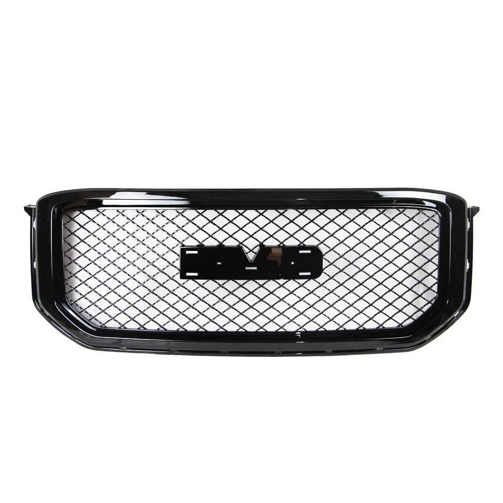 For GMC Yukon 2015-2018 Car Modification Parts Front Hood Trim Mesh Cover Bumper Grill Upper Racing Grills Radiator Grille