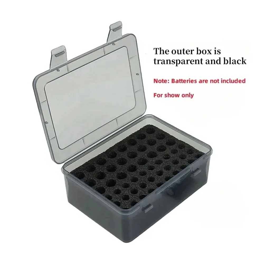 Battery Storage Organizer Holder Holds 54 AA AAA Batteries Battery Box Case Garage Container Home Drawer Organization Dispenser