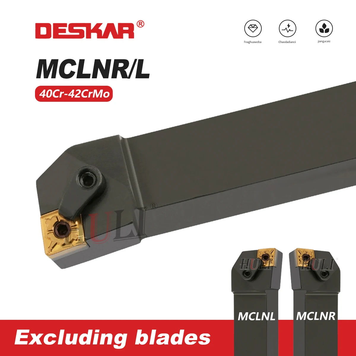 

MCLNL/R1616H12 2020K12 3232P12 4040R12 MCLNR2525M16 3232P16 3232P19 Lathe Outer Cylindrical Tool Rod Use For CNMG Series Blades