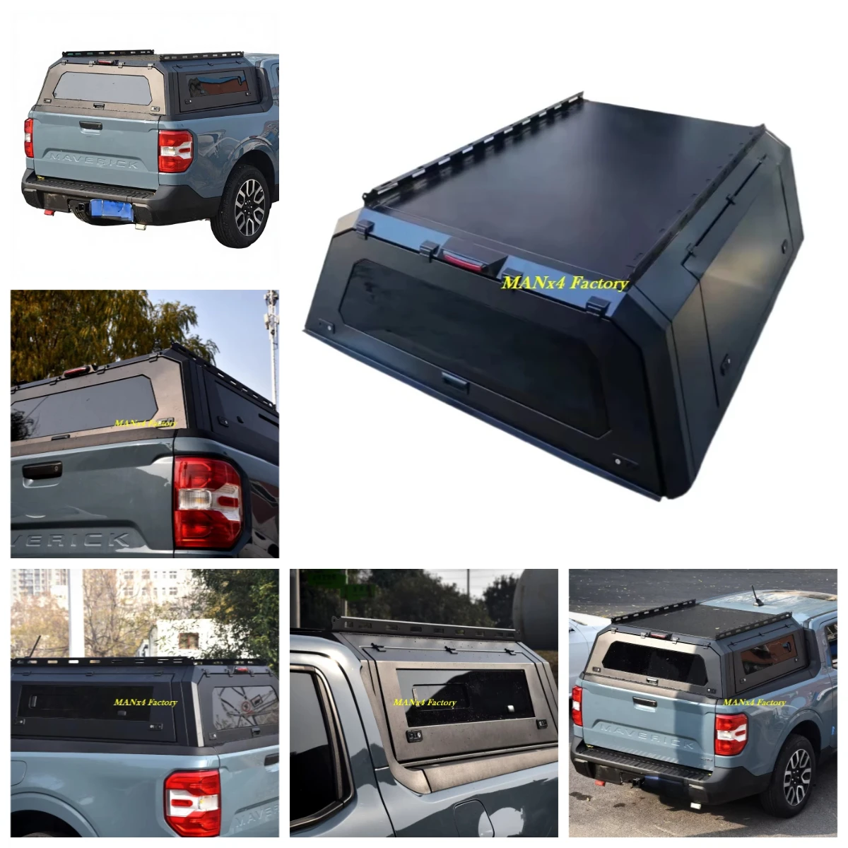 

Weatherproof Truck Topper Canopy for Isuzu D-Max Pickup Cargo Bed Hard Shell Cover Work Truck