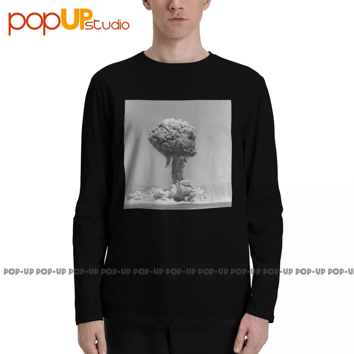 Atomic Bomb Test 1948 Nuclear Explosion Long Sleeve T-Shirts T-shirt Tee Gift Daily Novelty Best Seller