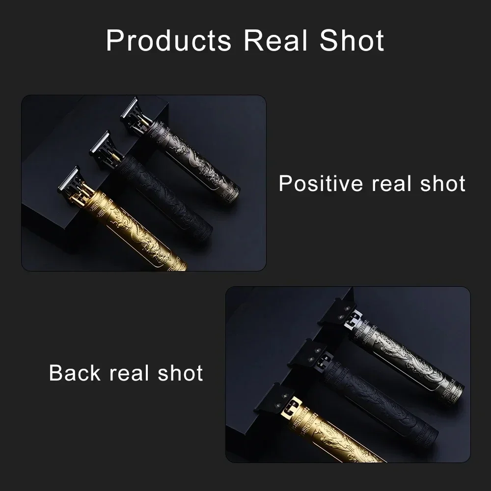 ماكينة تشذيب الشعر الاحترافية للرجال ، ماكينة قص الشعر ، ماكينة حلاقة اللحية ، آلة قطع ، حلاق ، ماكينة تشذيب T9 عتيقة ، مقبض ABS