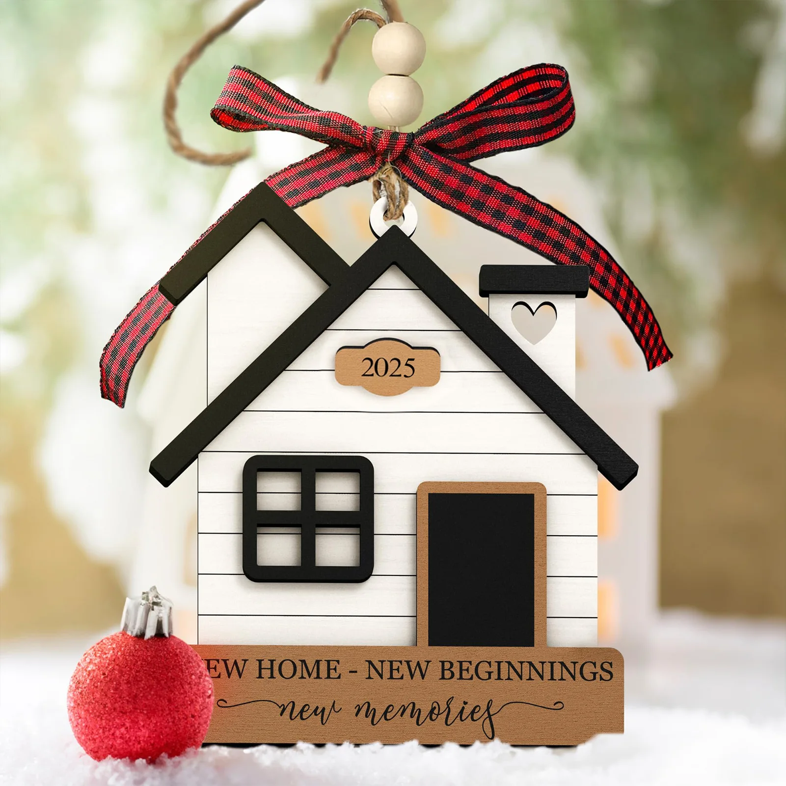 Wooden New Home Ornaments Thoughtful Presentation Premium Material Decoration Memorable Gift for Friends Family  Members