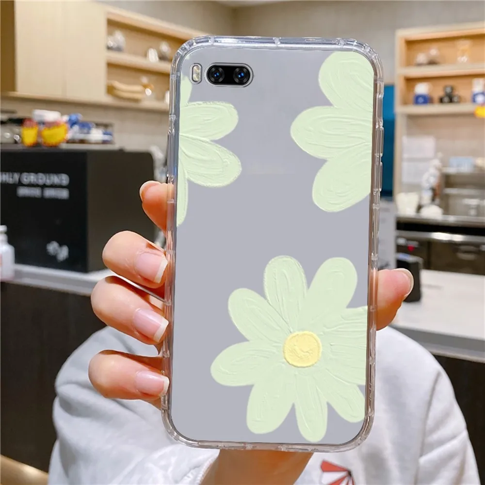 Daisy Flowers Phone Case For Huawei Mate P10 P20 P30 P40 P50 Smart Z Honor 50 60 70 Pro Lite Transparent Case