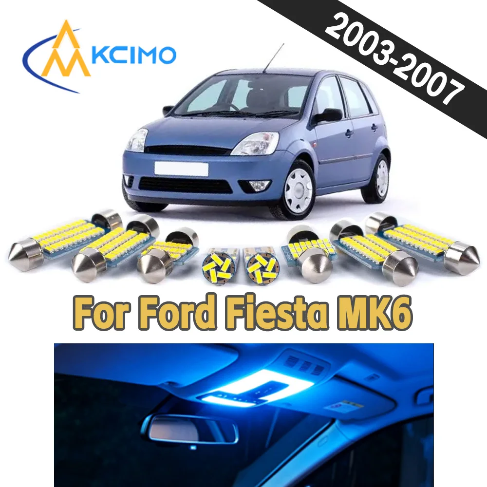 

Energy Efficient Car Interior LED Light Bulbs Anti Flicker CANBUS Indoor Door Reading Lights For Ford Fiesta MK6 2003-2007
