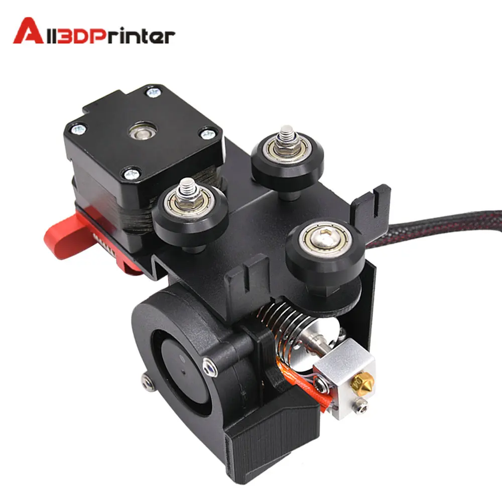 Upgrade MK8 Direct Drive Extruder Jarak Pendek Drive Logam Hotend Kit dengan Pulley Fan Turbo untuk Ender 3/CR-10/CR-10S/S4/S5/TEVO