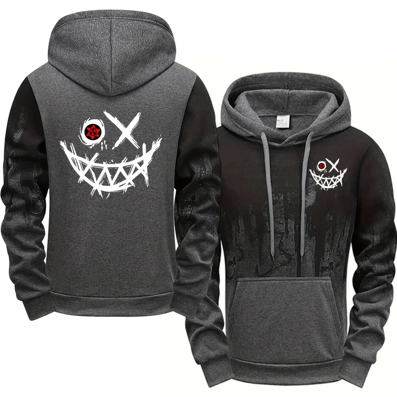 Herenhoodieset, comfortabele sporthoodie, gepersonaliseerd graffitipatroon