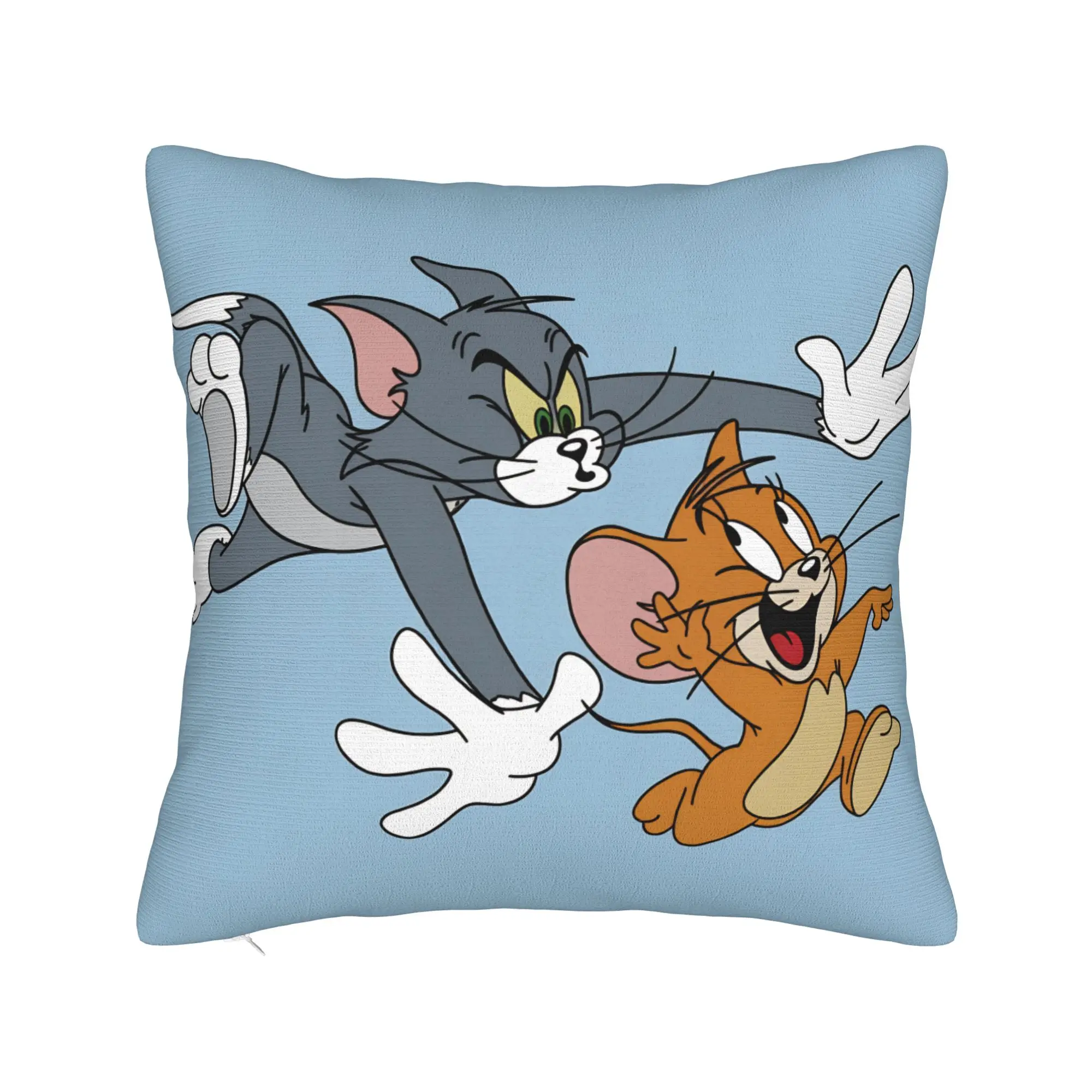 Pillow Case Good Friends Jerrys and Toms Soft  Pillow Cover For Living Room Bed Chair Funny Pillowcases view 2