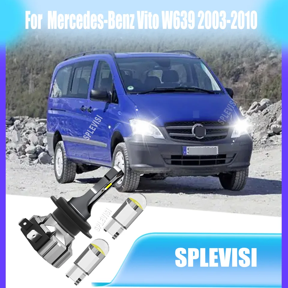 

H7 477 499 LED Headlight Bulb Built-in Driver For Mercedes-Benz Vito W639 2003 2004 2005 2006 2007 2008 2009 2010