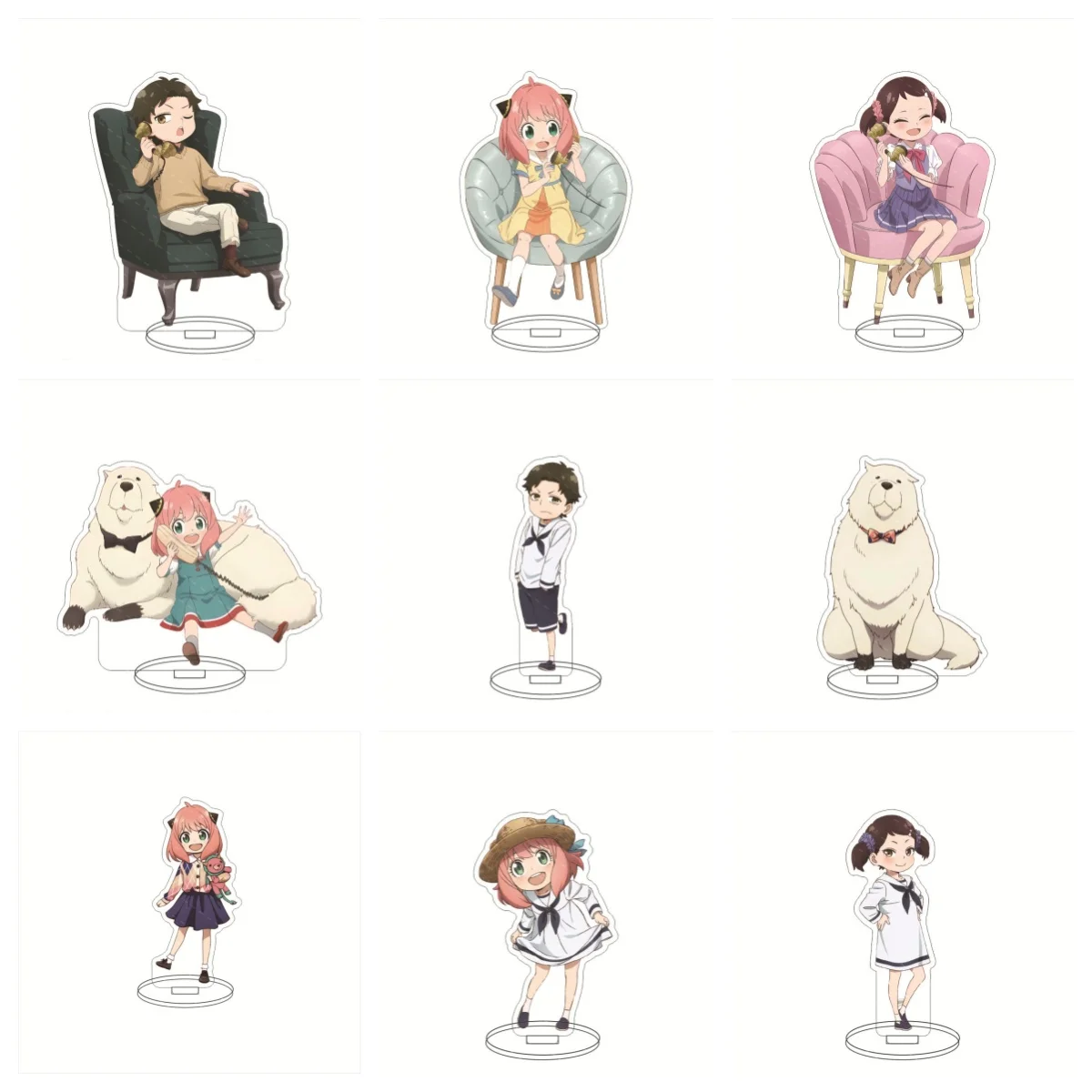 Popular Anime SPY X FAMILY Anime Yor Forger Anya Forger Mini Acrylic Stand Ornaments Model Accessorie Friends Festival Gifts