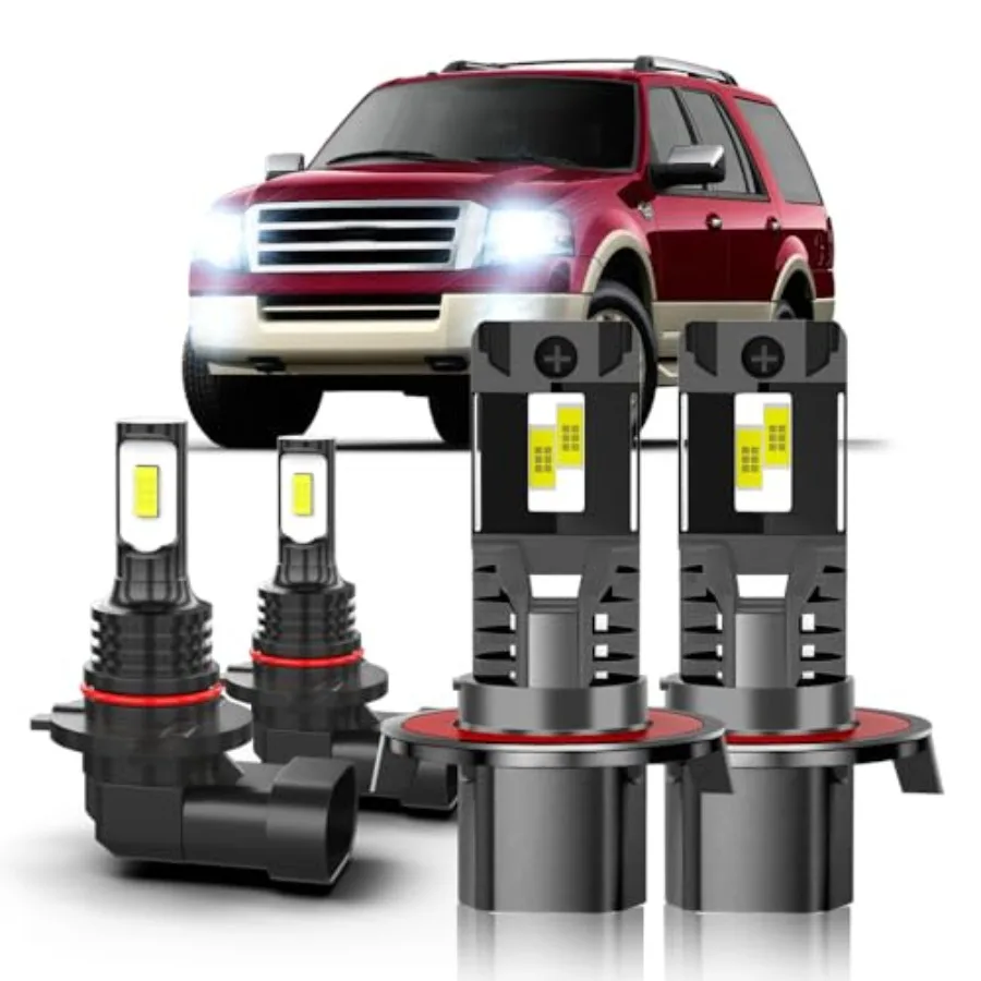

Для Ford Expedition 2007-2014: Комплект ламп (9008 Hi-Low Beam, 9145 противотуманные) 6000K белый свет