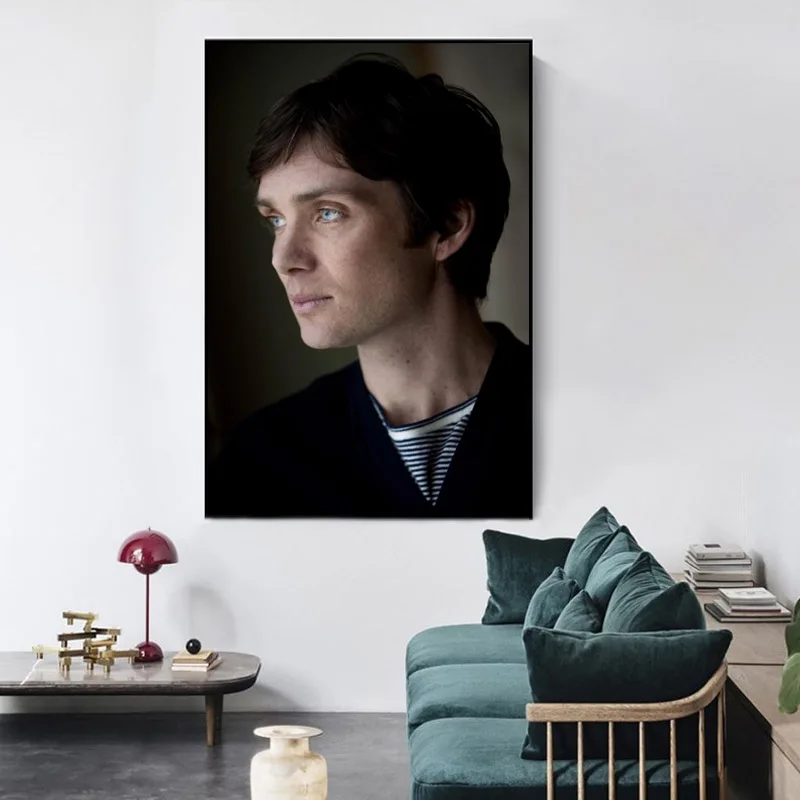 Big Size Posters and Prints Cillian Murphy Paintings on the Wall Art Satin Pictures Home Wall Decoration Anime Room Decor